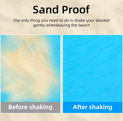 Waterdichte en zandvrije strandmat – Extra groot & lichtgewicht