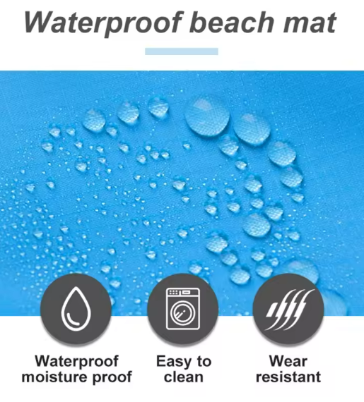 Waterdichte en zandvrije strandmat – Extra groot & lichtgewicht