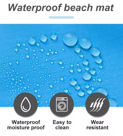 Waterdichte en zandvrije strandmat – Extra groot & lichtgewicht